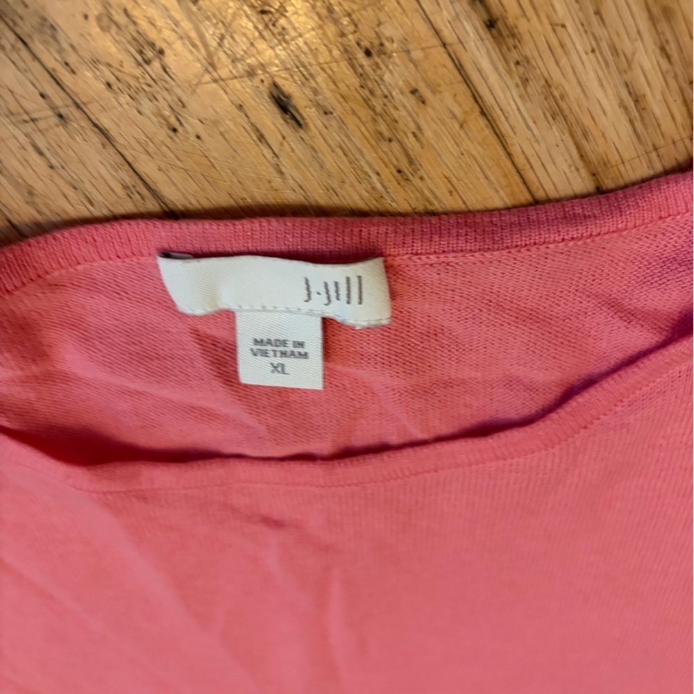 J. Jill tunic lagenlook ribbed top with tortoise shell buttons - Picture 7 of 11